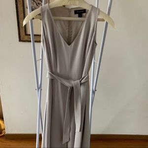 St. John Princess Seam Dress with Tie Belt